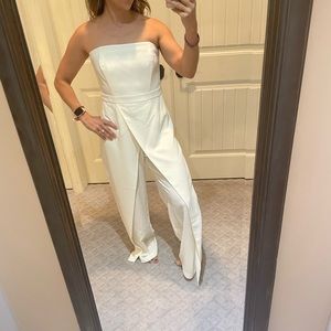 Beautiful white pant jumpsuit from White House black market!